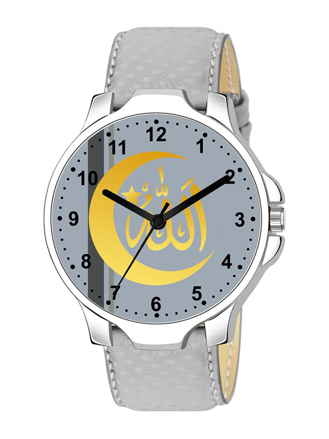 Gopal Shopcart Unisex Analogue Watch 3KANSLV Islamic GREYNUM01 GREY L
