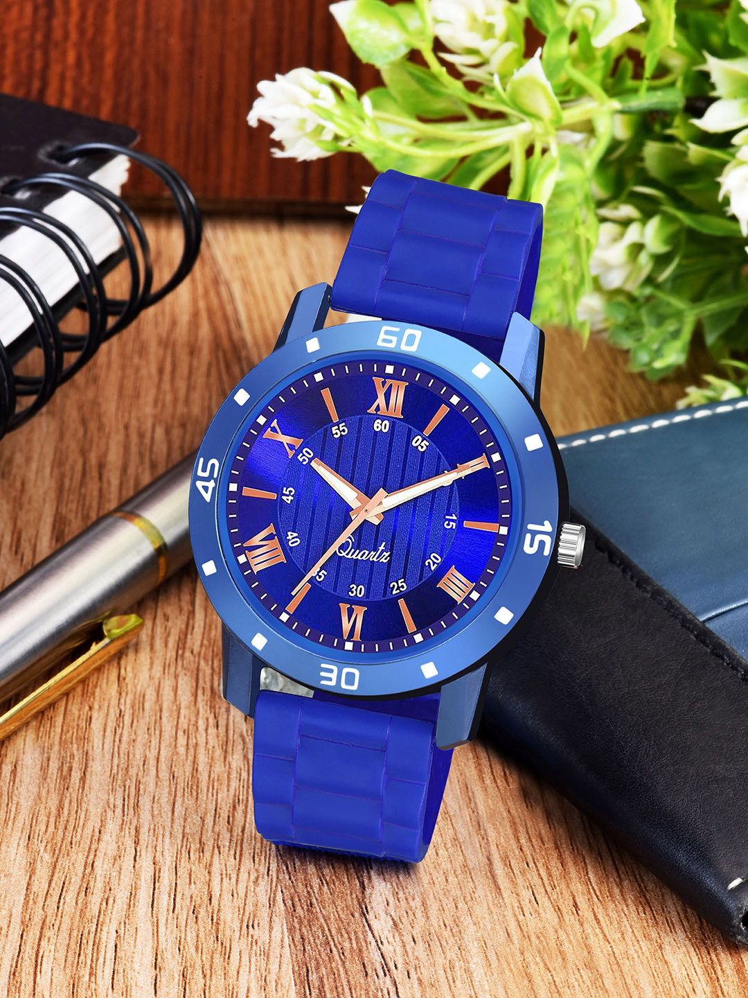 Gopal Shopcart Unisex Textured Analogue Watch - Aeviyo BLU1016 D CD Belt