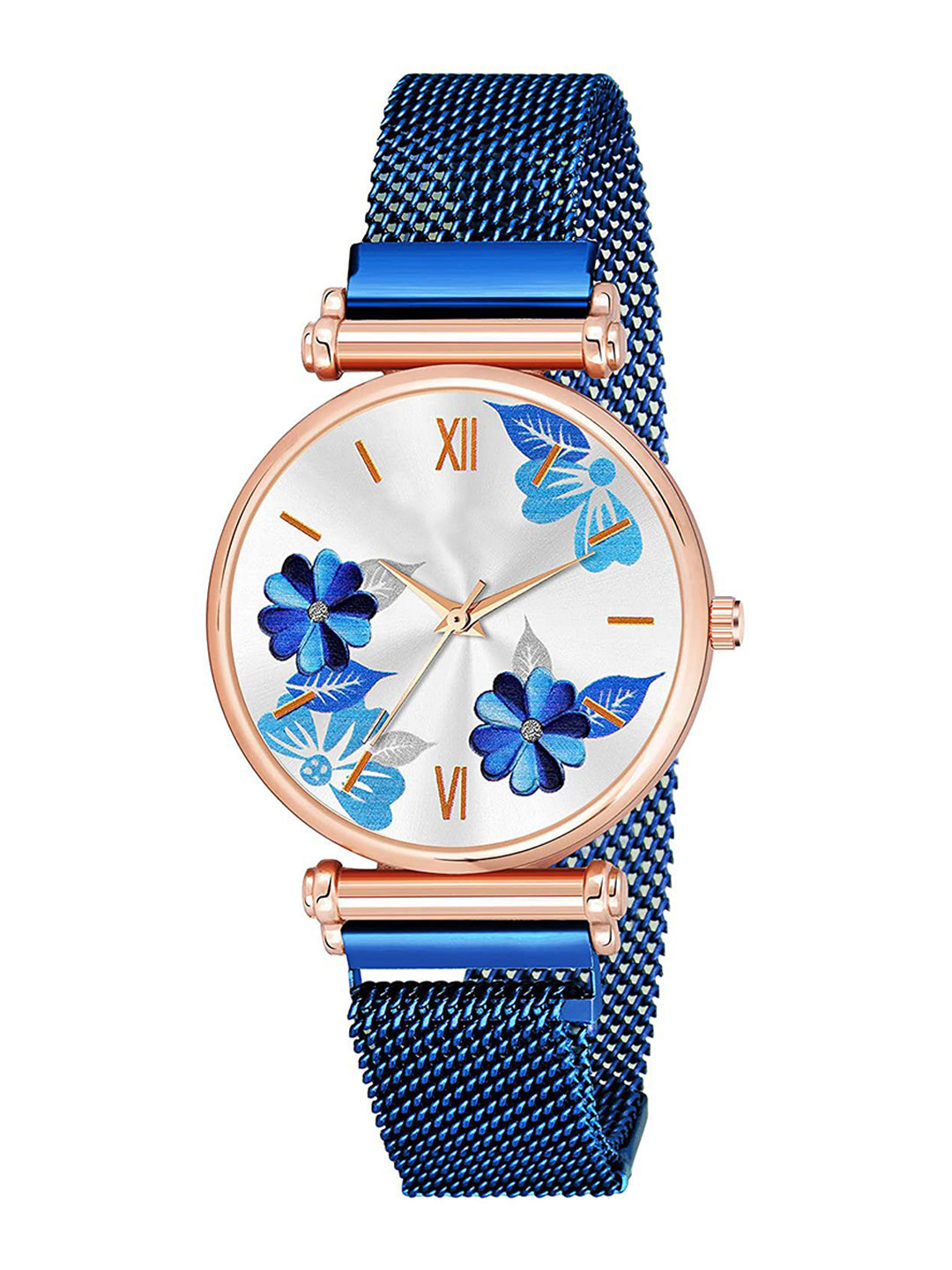 Gopal Shopcart Women Printed Dial Magnetic Strap Analogue Watch C34RG BLU Fosil M