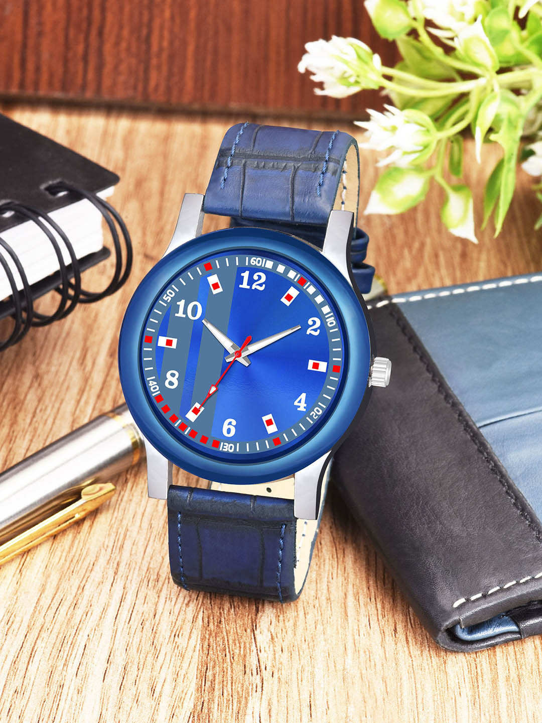 Gopal Shopcart Unisex Round Reset Time Analogue Watch B9050 BLUPata Aeviyo Silm L_F