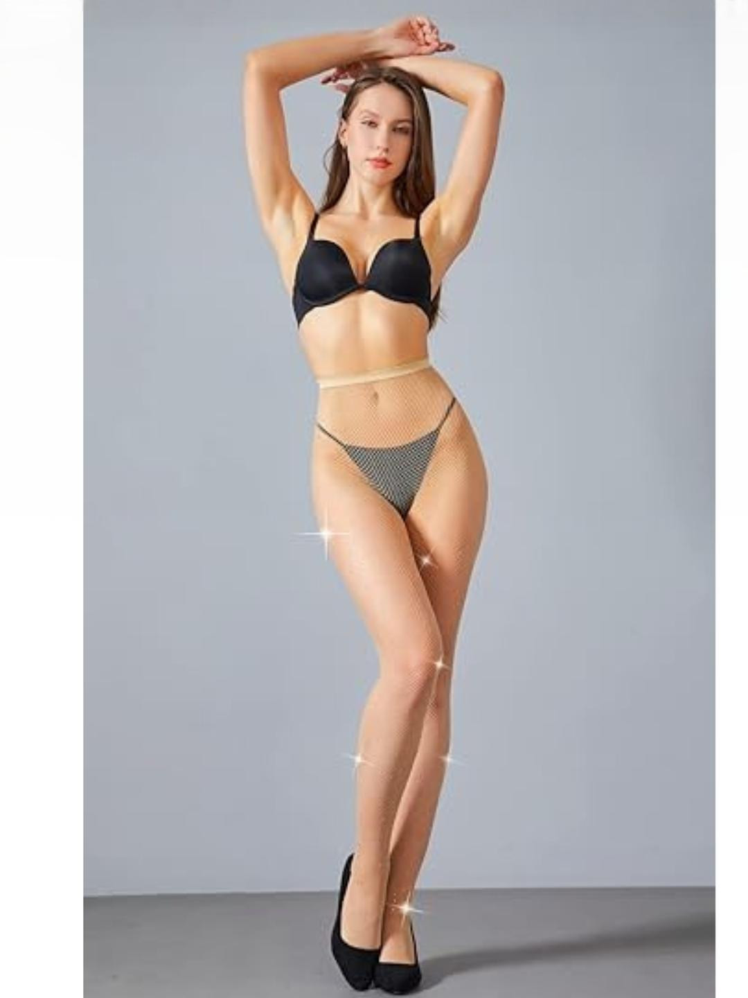 NESKA MODA Women Cream Stockings