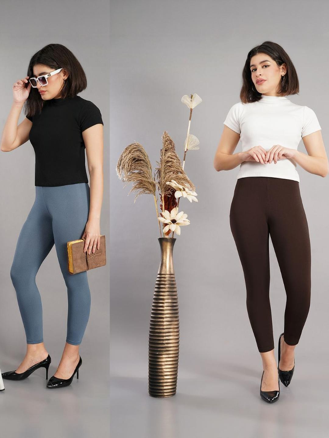 Pack of 2 Shsuvia Ankle Length Leggings for women