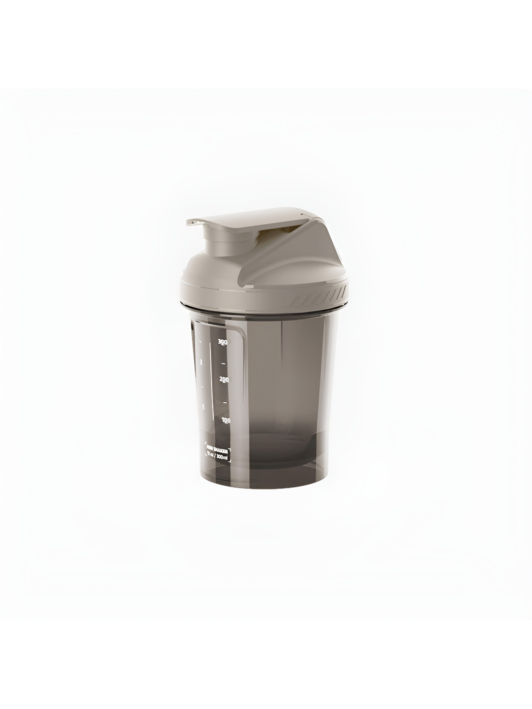 Decathlon  Beige & White Leakproof Shaker - 300 ml