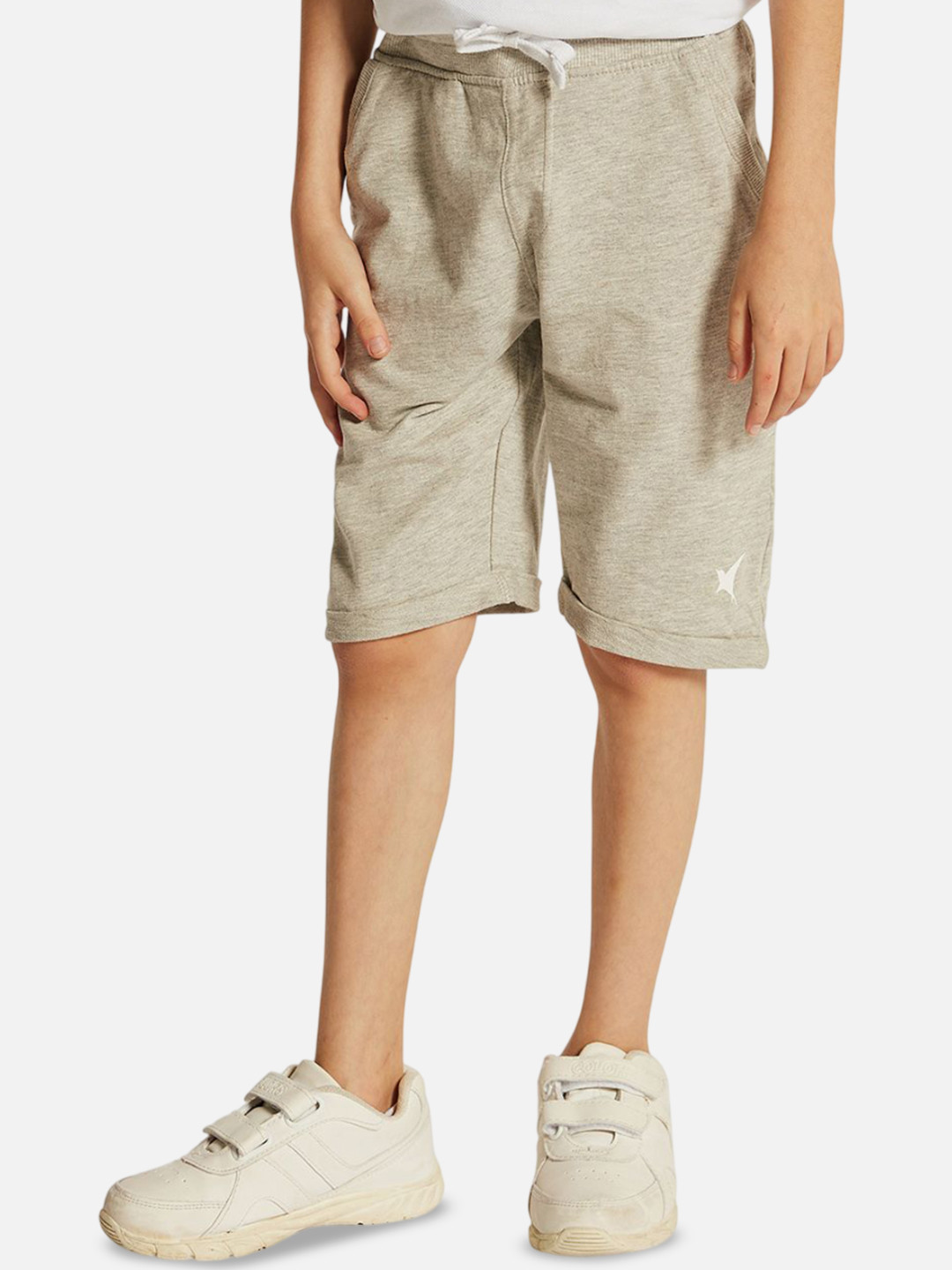 Juniors by Babyshop Boys Self Design Grey Causal Shorts