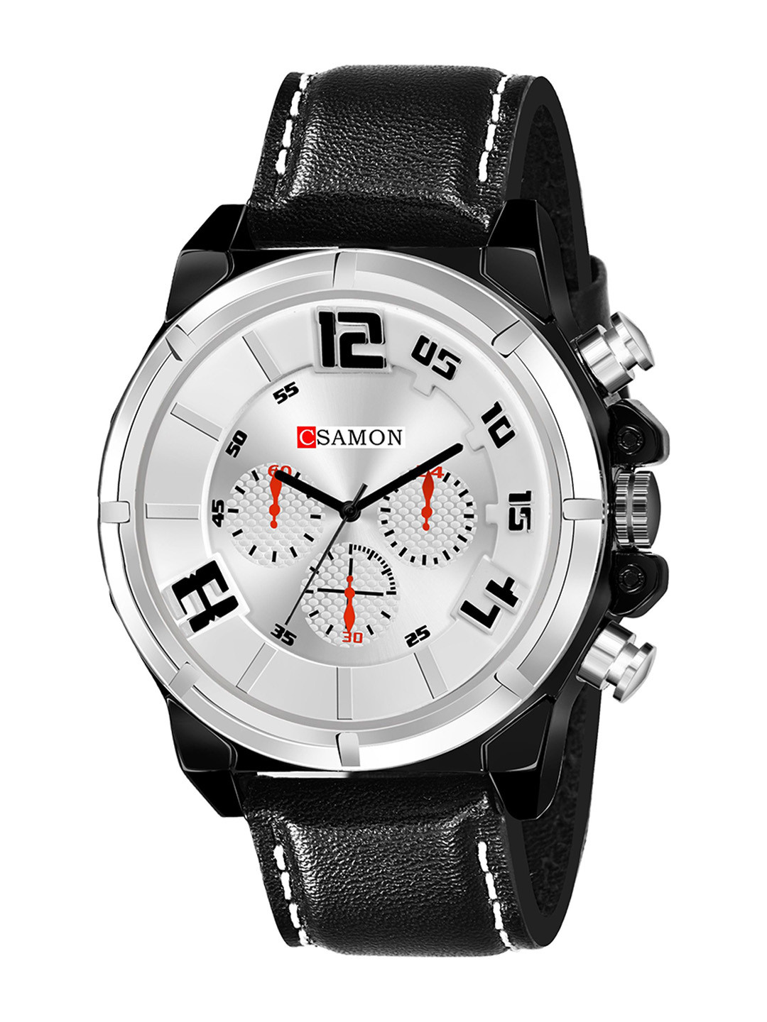 Gopal Shopcart Unisex Textured Dial Analogue Watch Csamon_12_Black white dial