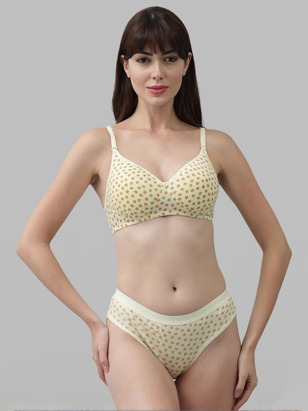 Samvar Women Yellow Lingerie Set
