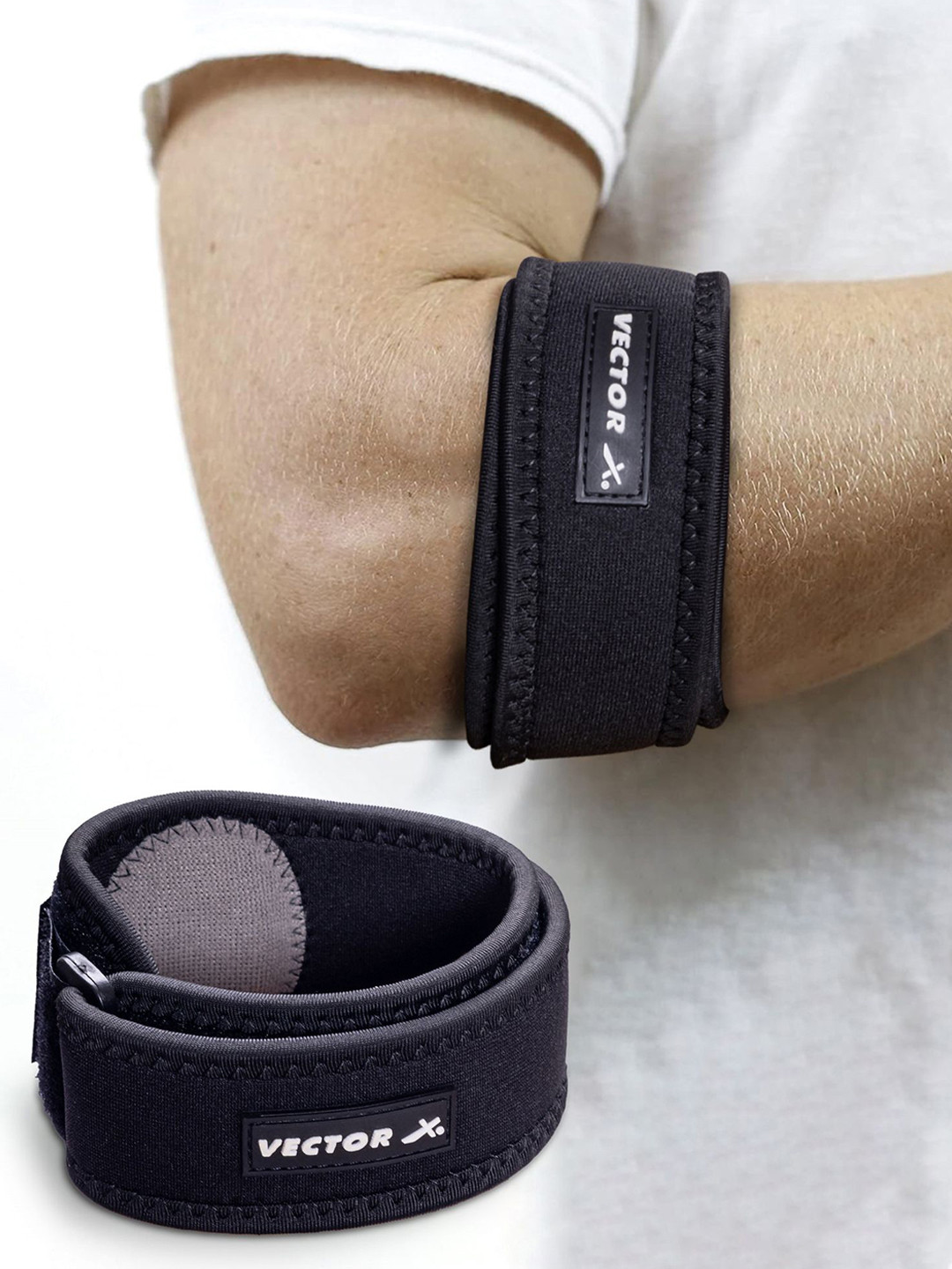 VECTOR X Double Layer Breathable Long Tennis Elbow Support