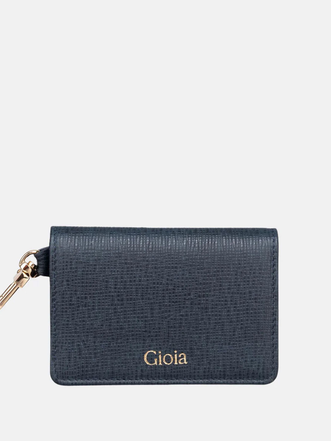 GIOIA Women Black Leather Rom Credit Card Holder with RFID