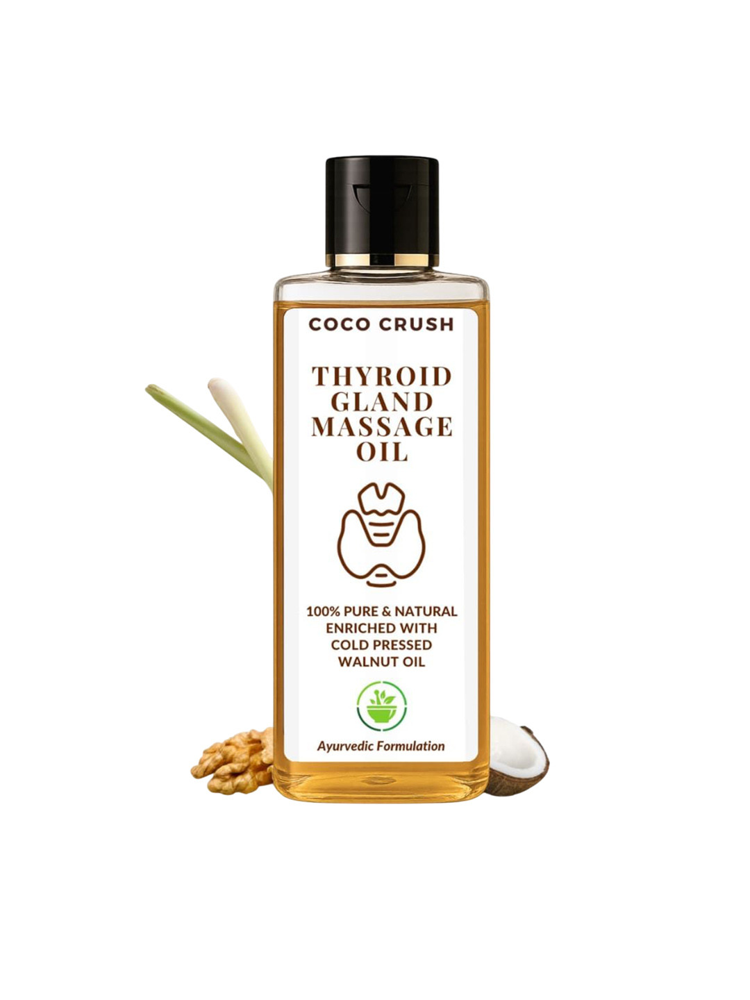 Coco Crush Ayurvedic Thyroid Massage Oil - 200 ml