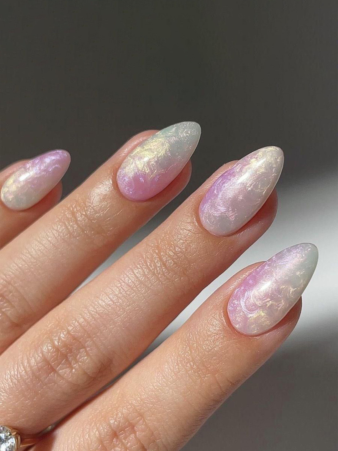 GLOW CUPID 25 Pieces Reusable Press On Nails - Aurora Glow