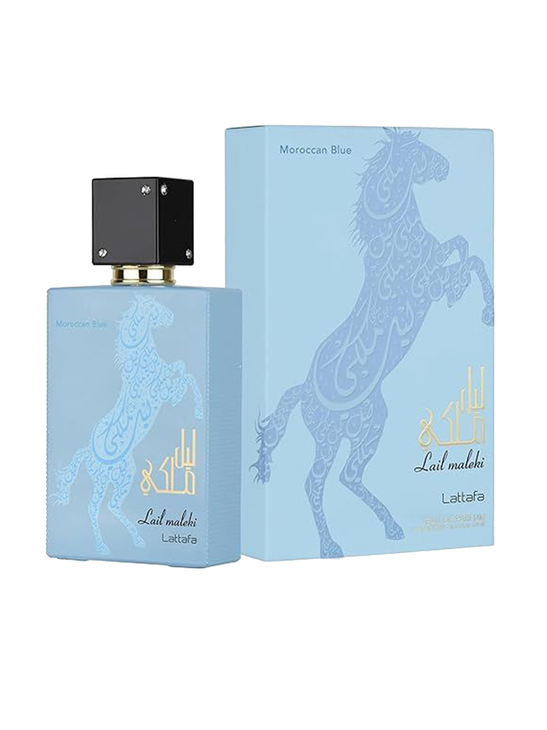 Lattafa Men Lail Maleki Moroccan Blue Long Lasting Eau De Parfum - 100 ml