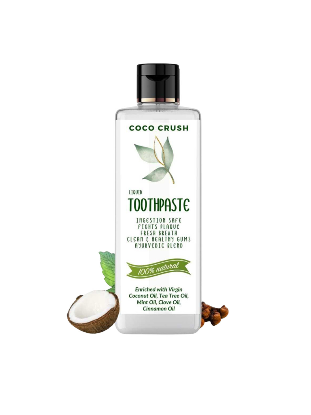 Coco Crush 100% Natural Ayurvedic Liquid Toothpaste - 100 ml