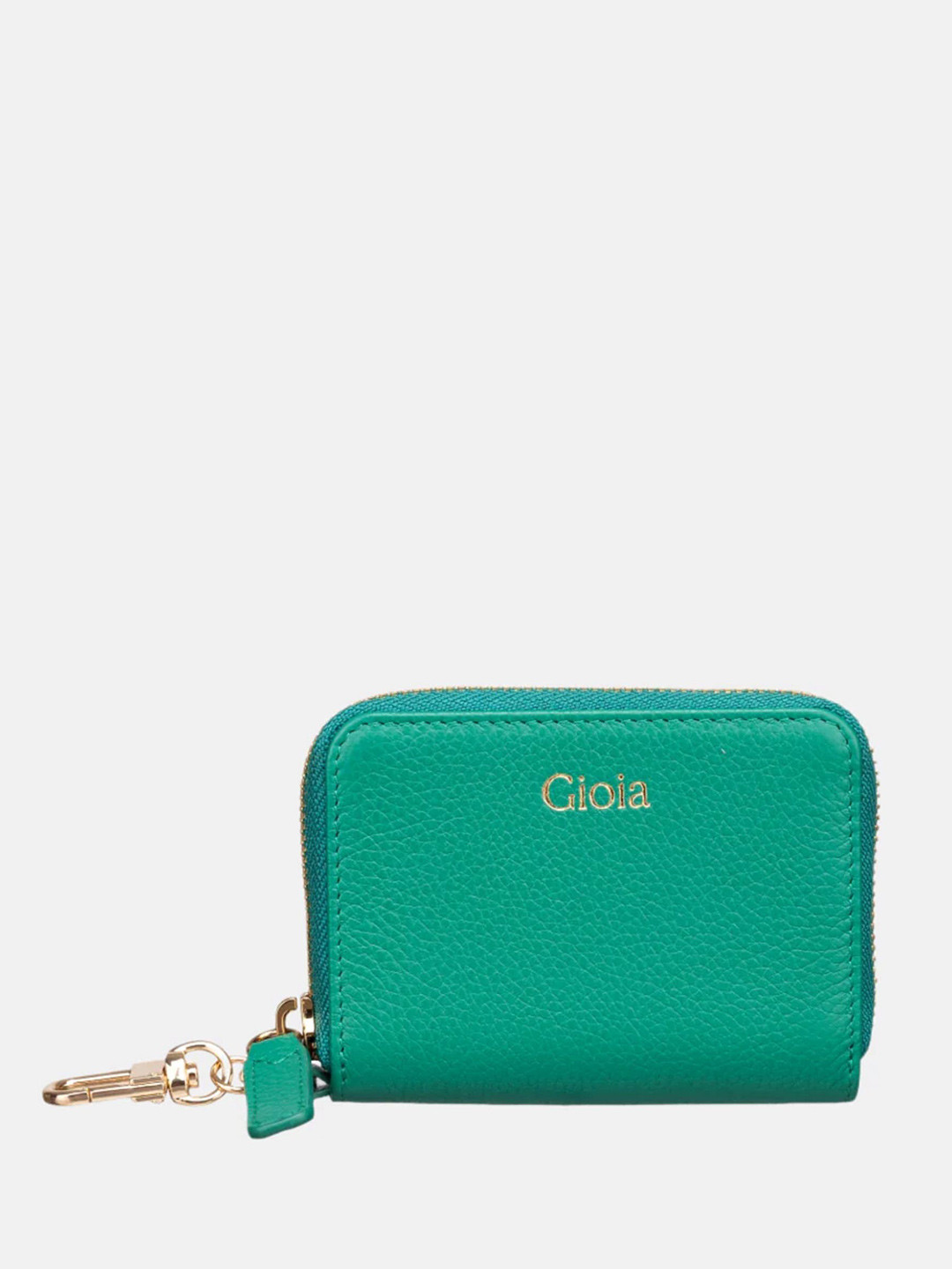 GIOIA Women Green Leather Rom Zipaound Wallet with RFID