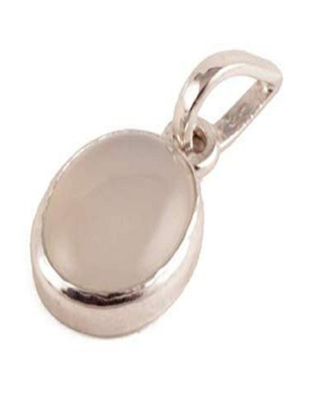 AURRA STORES Oval White Stone Pendants