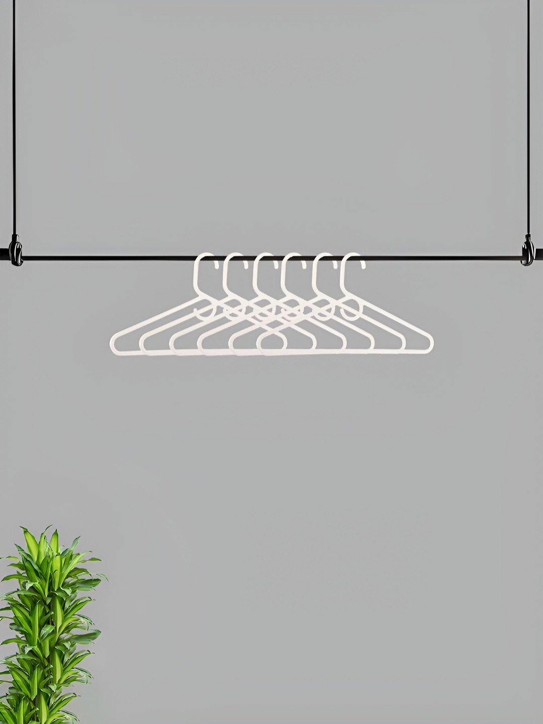 Aura Pack Of 6 American Style Multi-Purpose Clothes Hanger