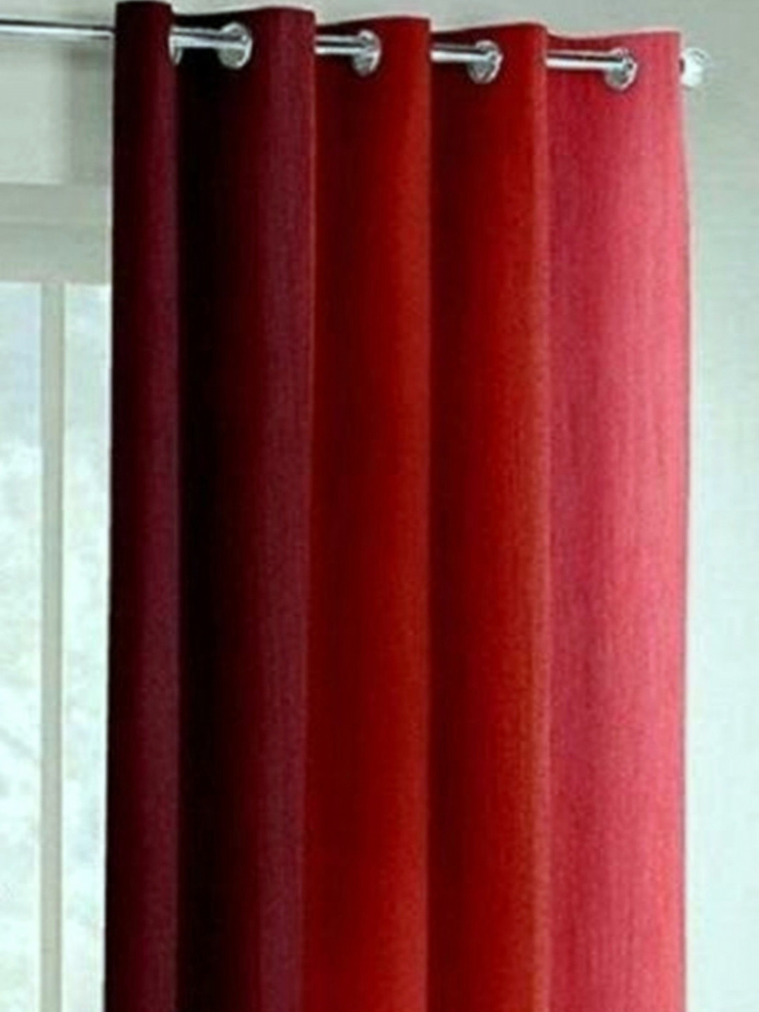 BELLA TRUE Red & Pink Colourblocked Door Curtains
