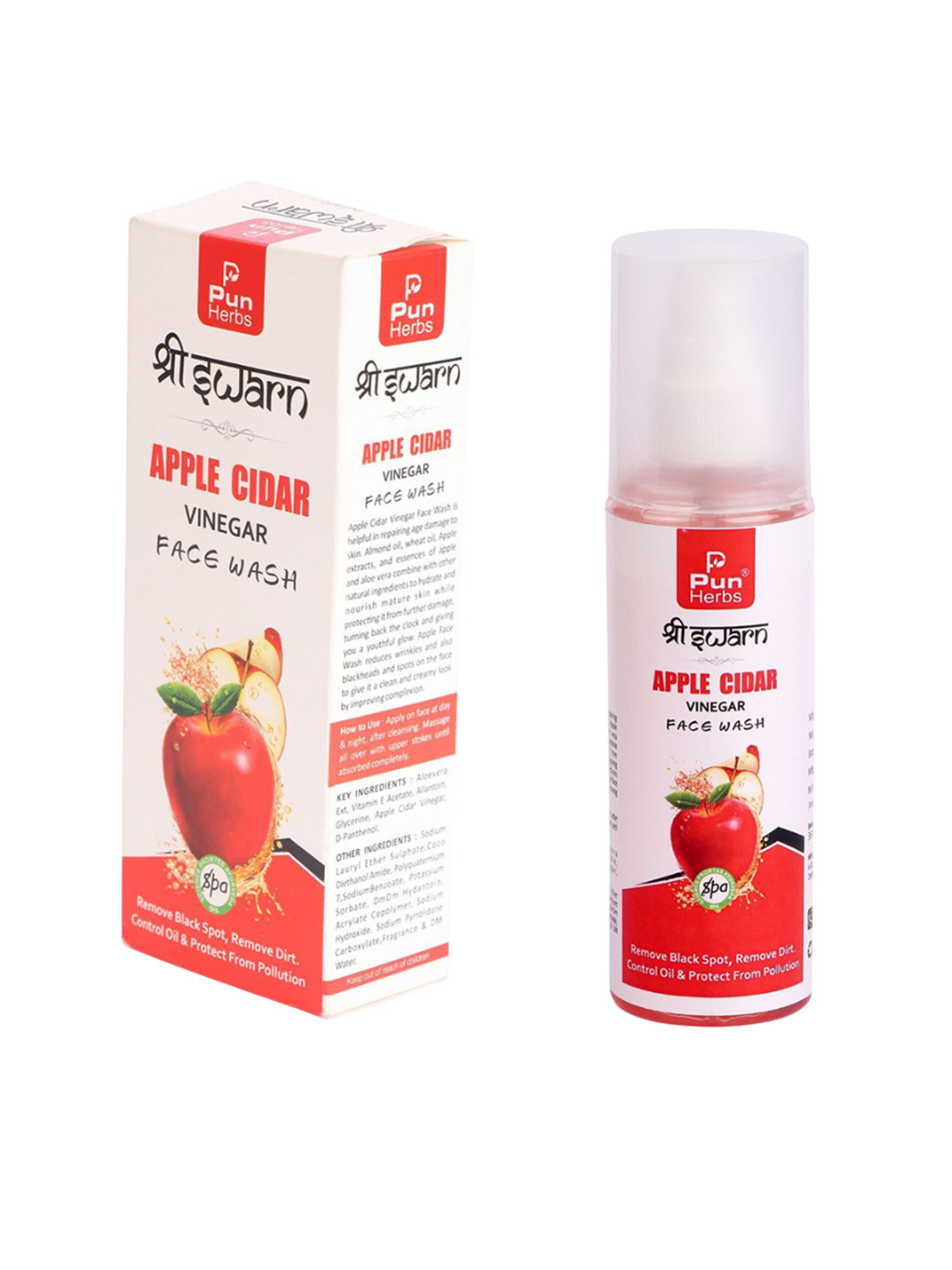 Punherbs Apple Cider Vinegar Face Wash - 100 ml