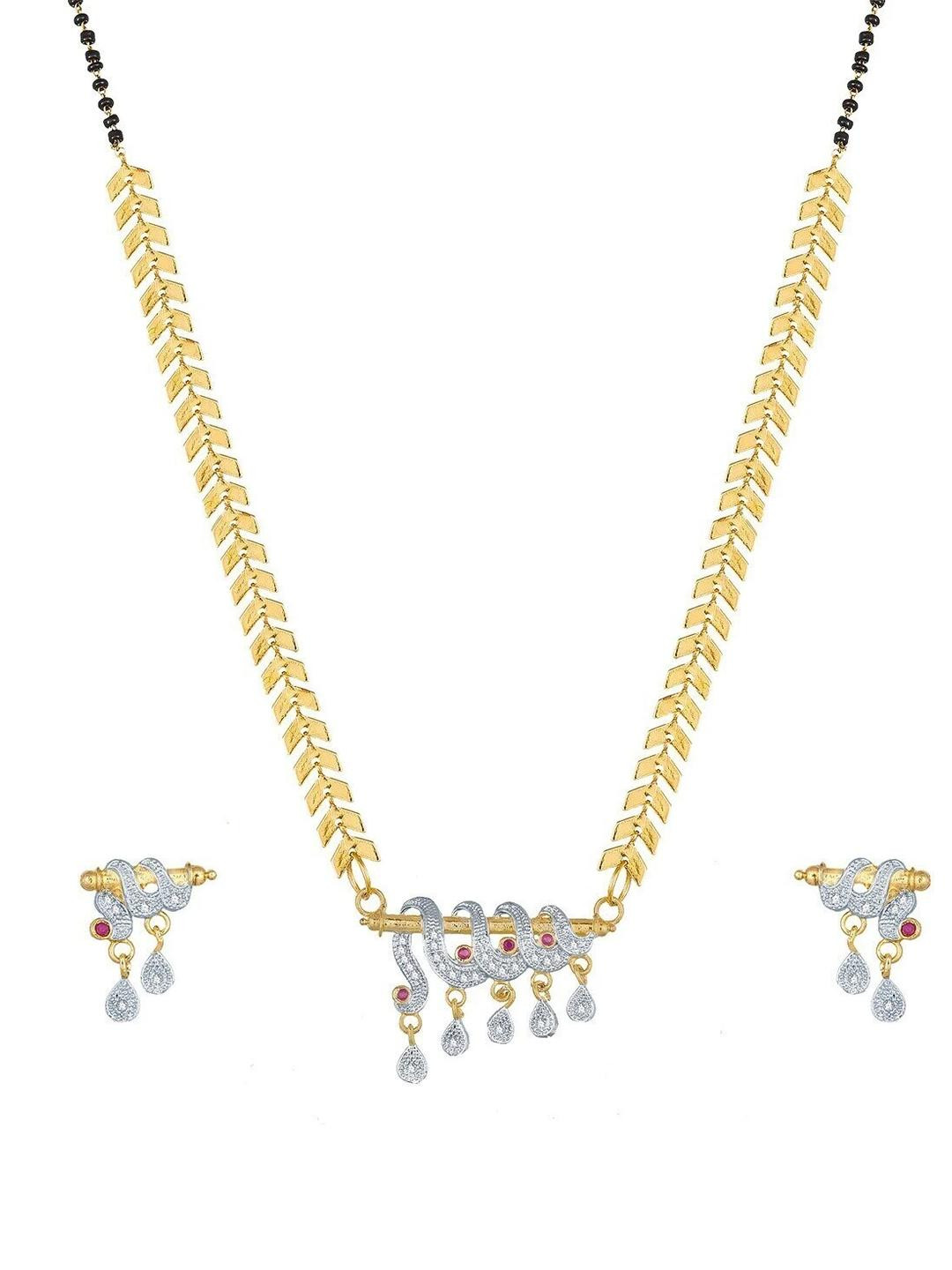 JETWAL Alloy Gold-plated Gold, Silver Jewellery Set (Pack of 3)