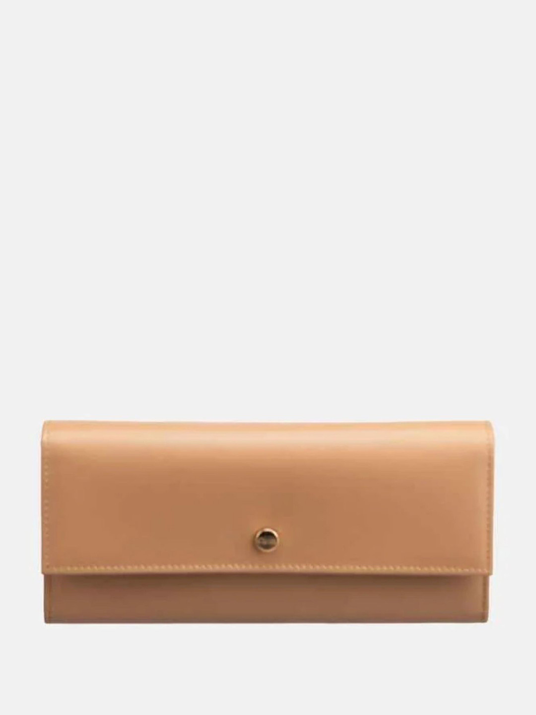 GIOIA Women Biscuit Leather Juliet Flapover Clutch with RFID