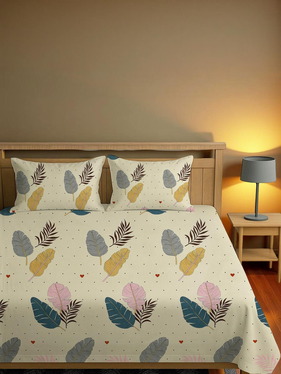 IVAZA Cream Bedsheets