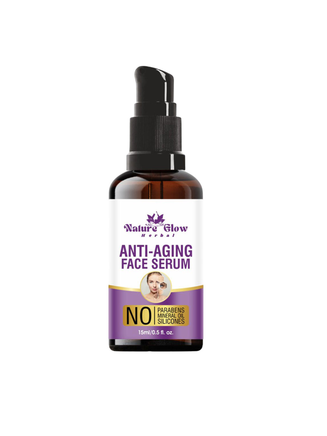 Nature Glow Herbal Anti Aging Face Serum - 15 ml