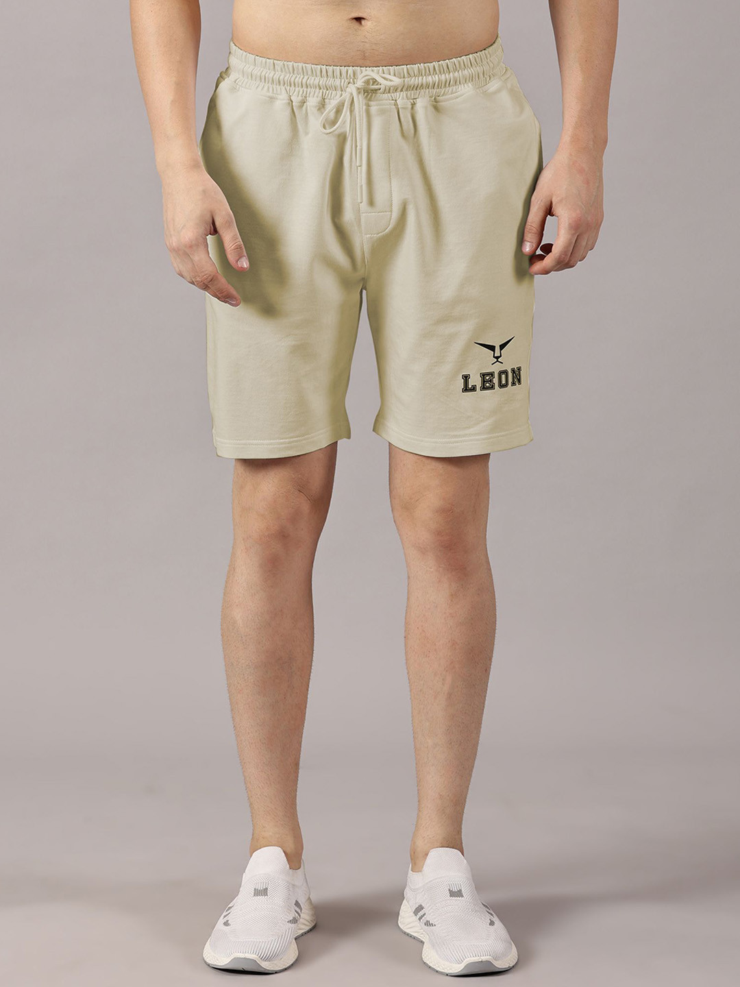 LEON Men Regular Fit Mid-Rise Cotton Sports Shorts