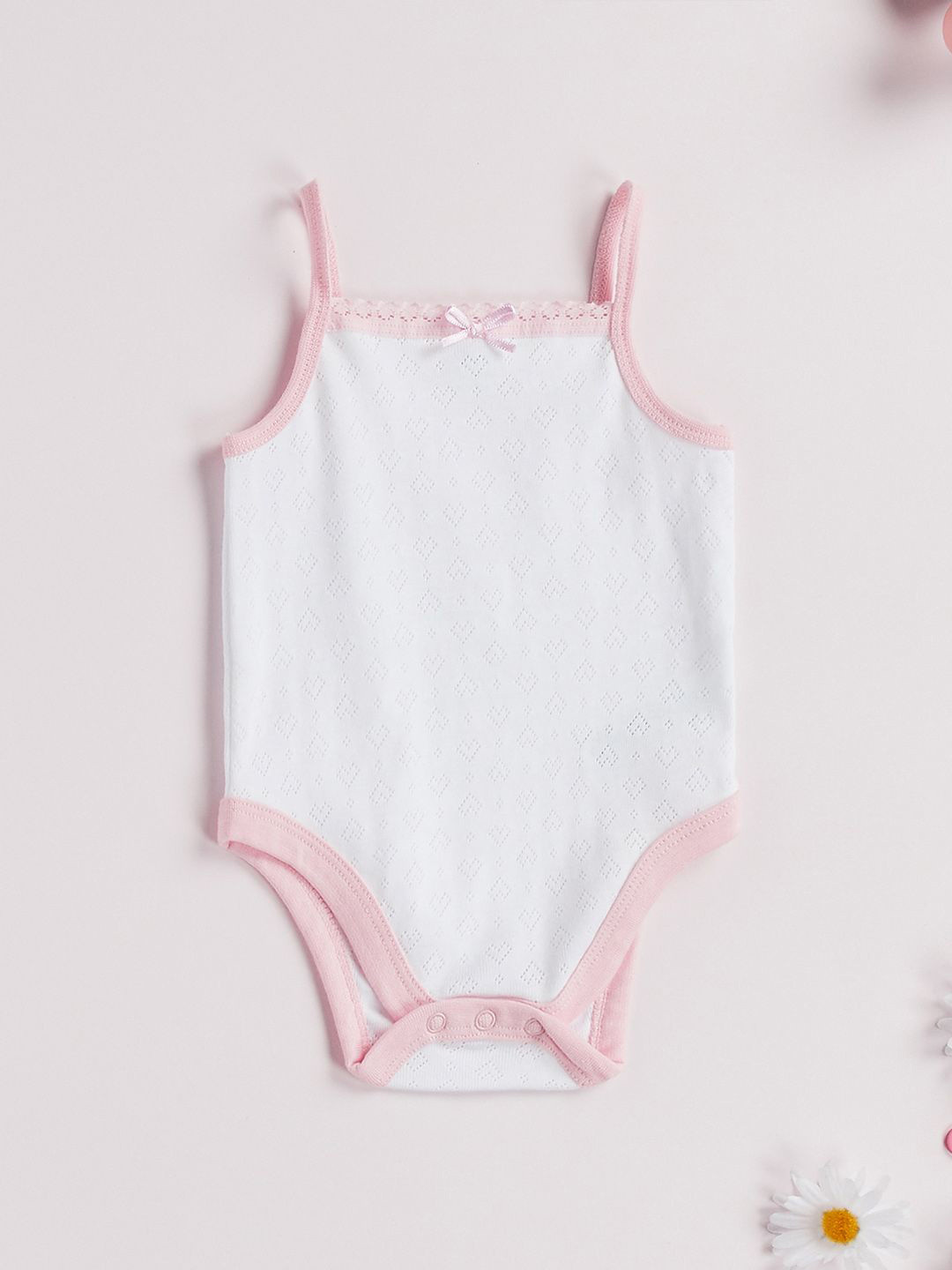 Juniors by Babyshop Infant Girls Sleeveless Bodysuit with Bow Detail