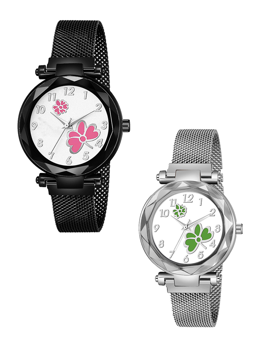 Gopal Shopcart Unisex Bracelet Straps Round Reset Time Analogue Watch GR_379 Black 315