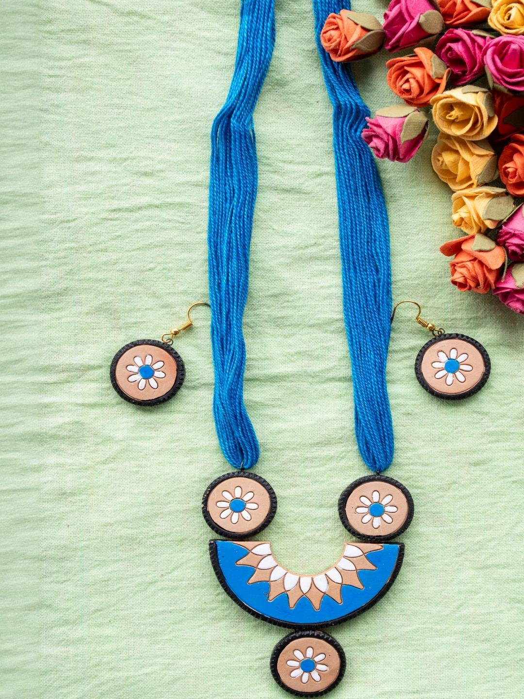 Terracotta Handmade jewellery Set for Women