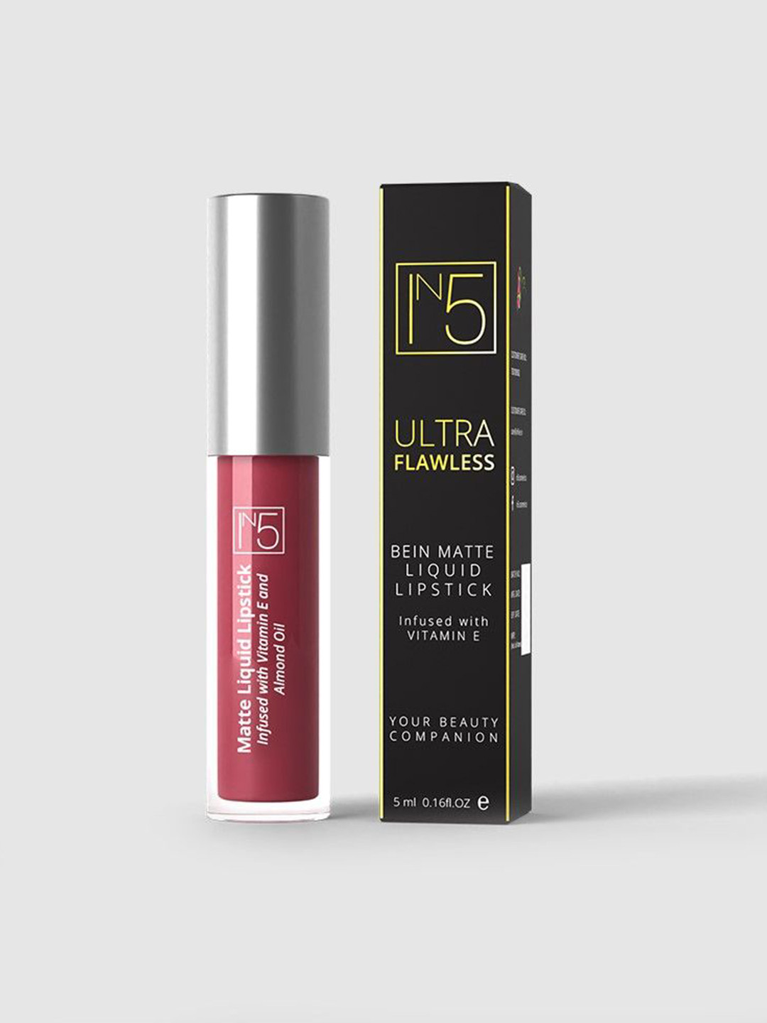 YUHME In5 Ultra Flawless Liquid Lipstick- 5 ml- Dusky 10