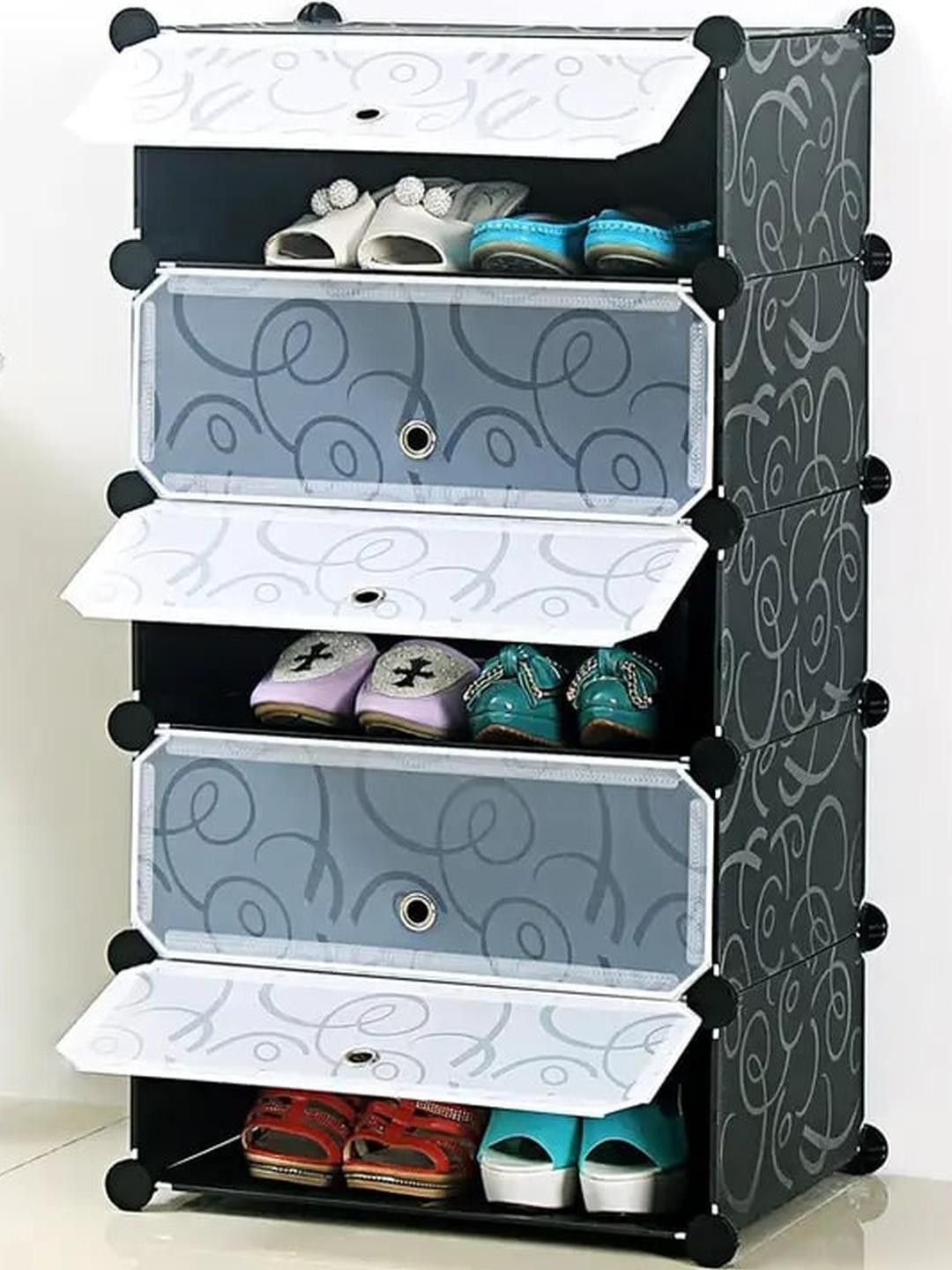 VIV-ATIQ Multi-Purpose 5 Layers Portable & Folding Collapsible Rack