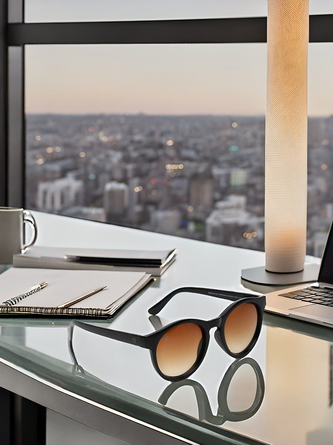 SUNNIES Unisex UV Protected Round Sunglasses SNS-016-C3(G)-Gradient.Brown