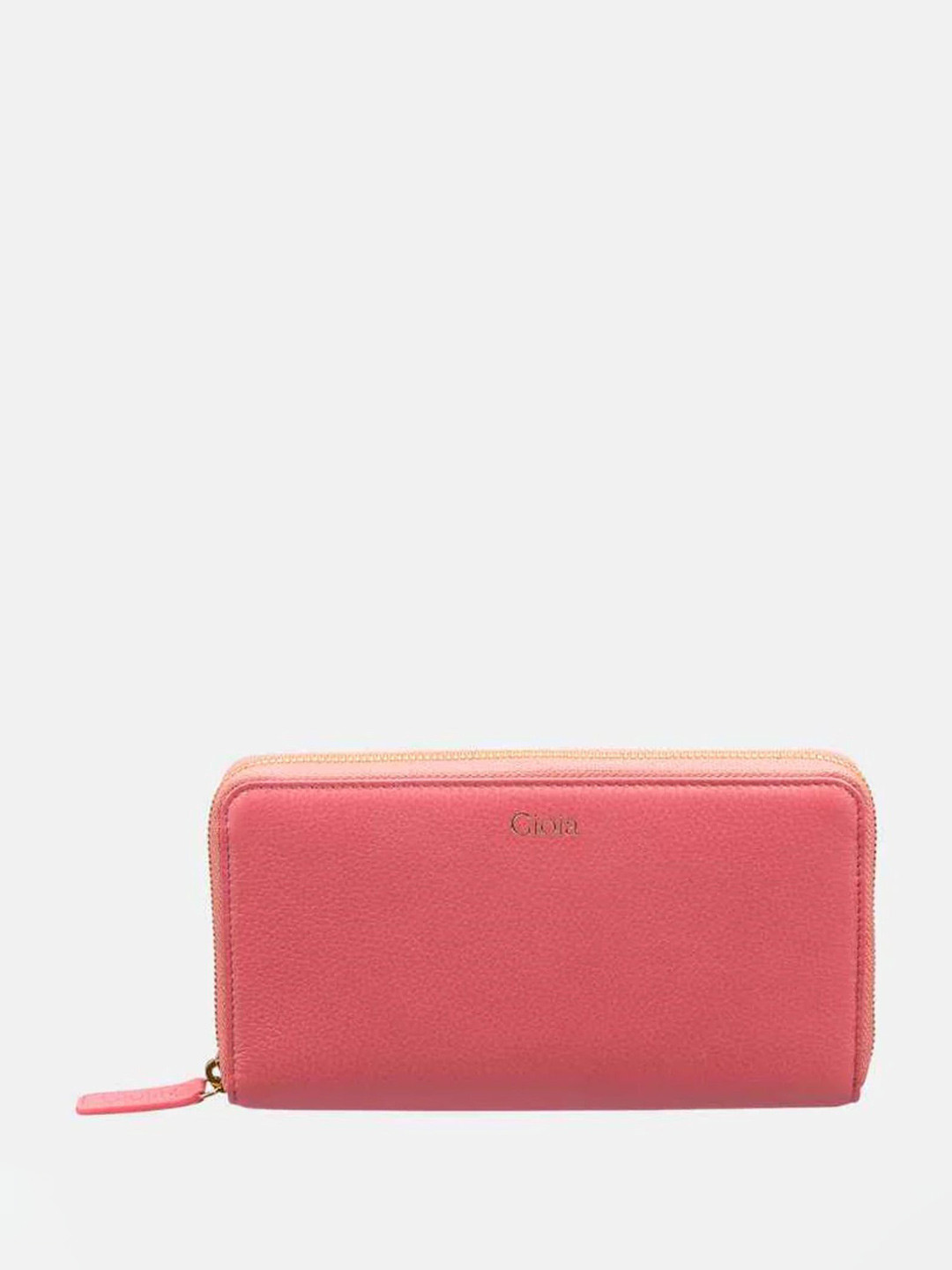 GIOIA Women Pink Leather Ava Ziparound Wallet