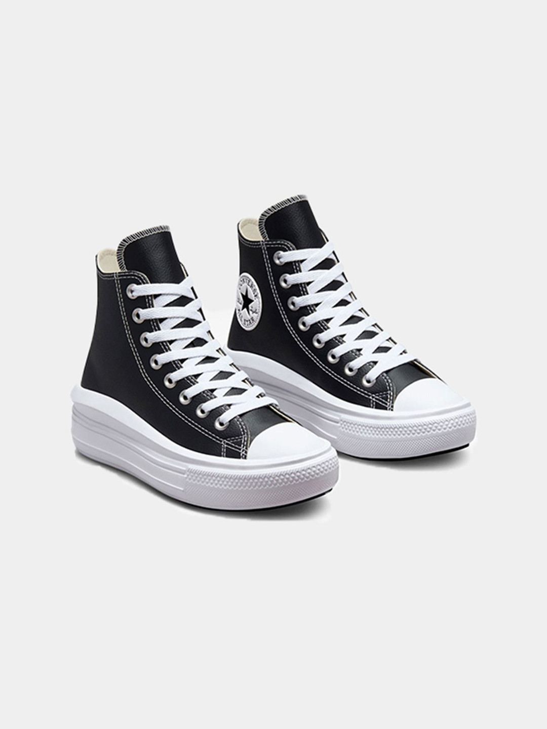 Converse Women Chuck Taylor All Star Move Platform Foundational Leather High Top Sneaker