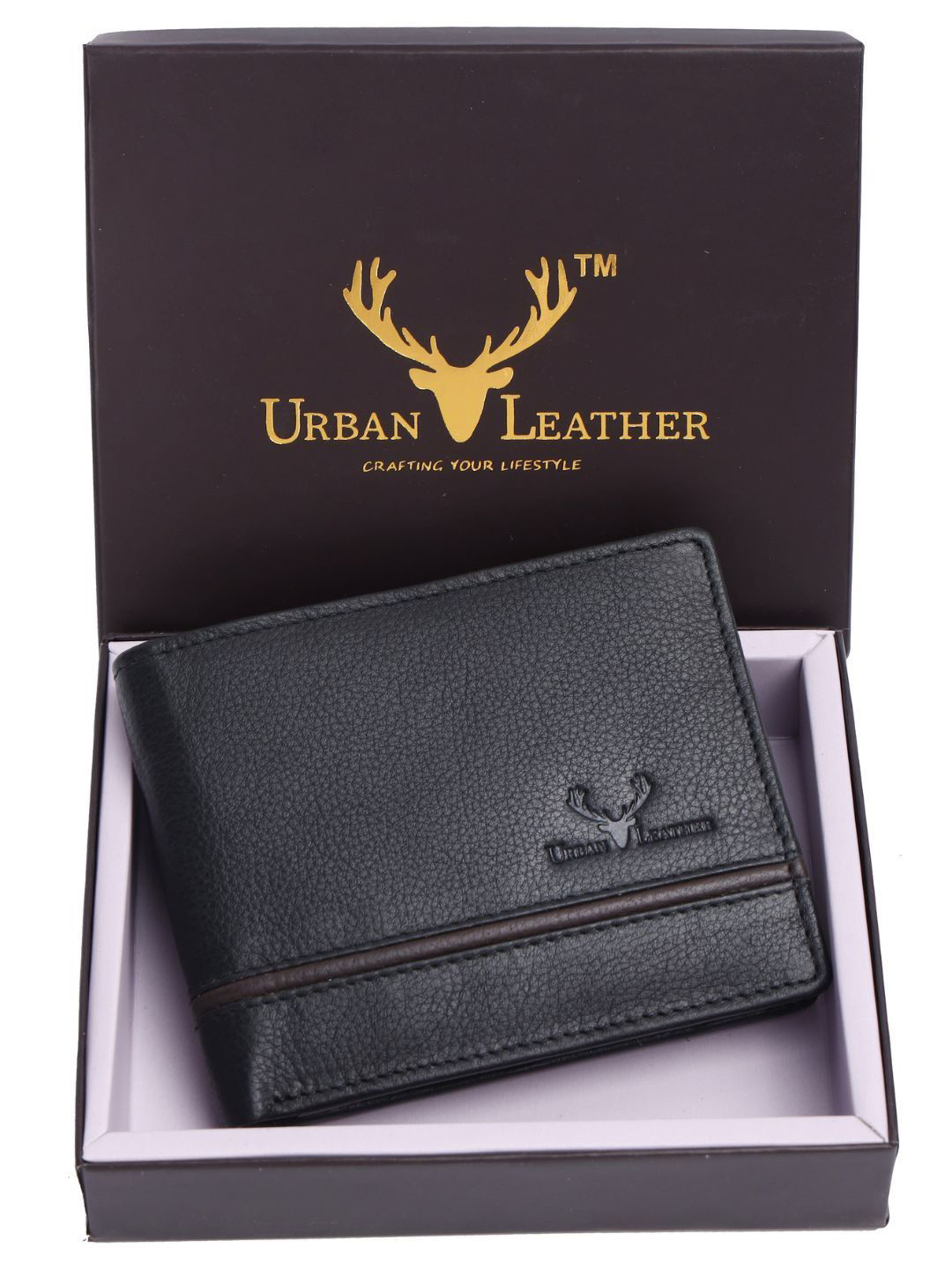 URBAN LEATHER Men Leather Two Fold Wallet