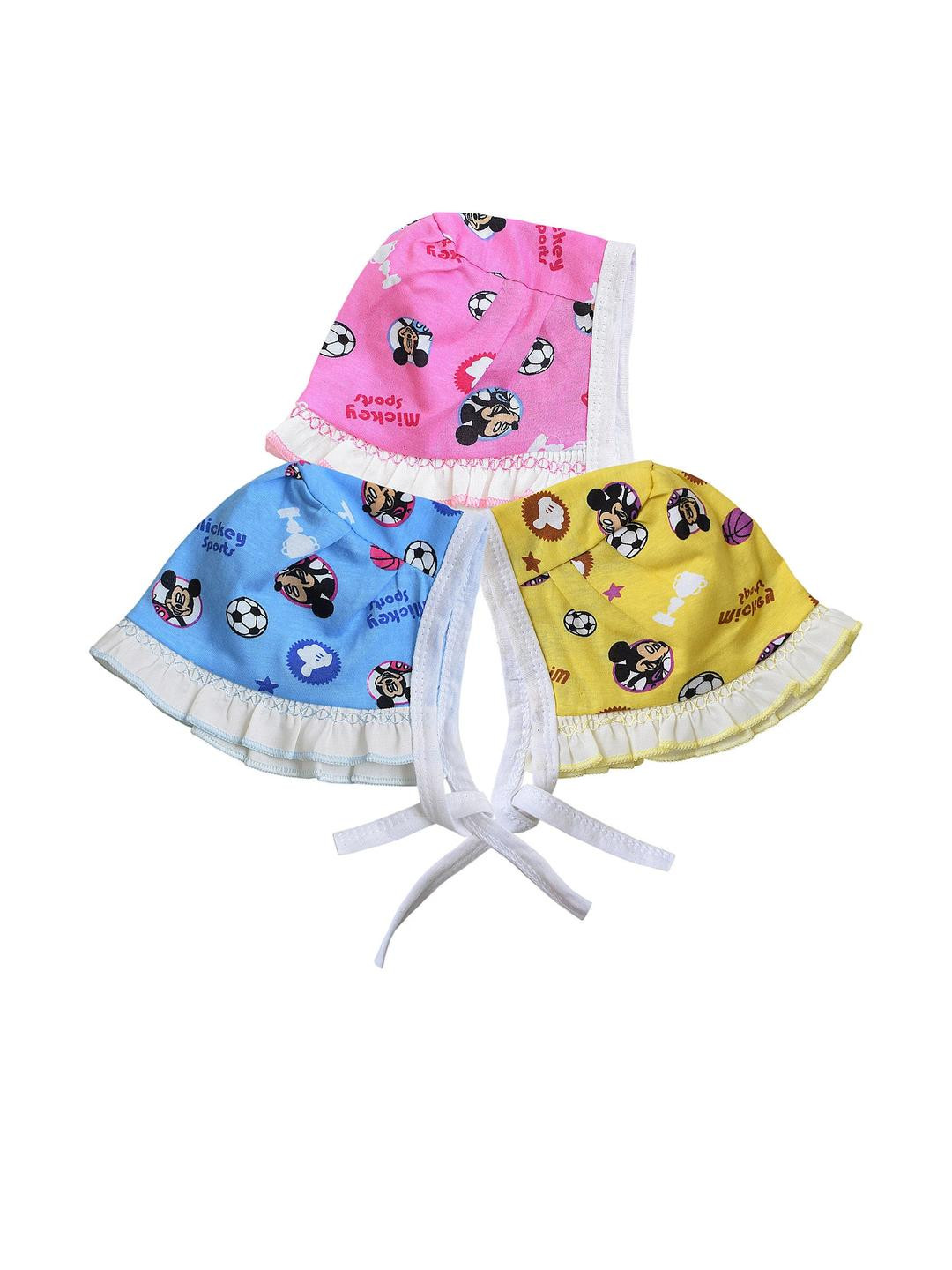 KIDSKA Kids Set Of 3 Printed Beanie