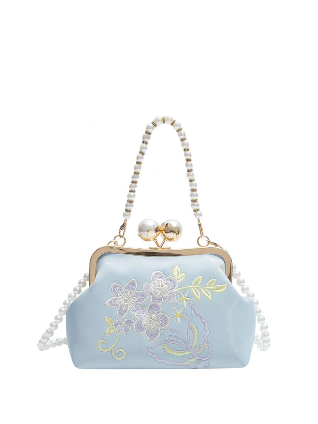 StyleCast x Revolte Women Floral Embroidered Clutch Purse Bag