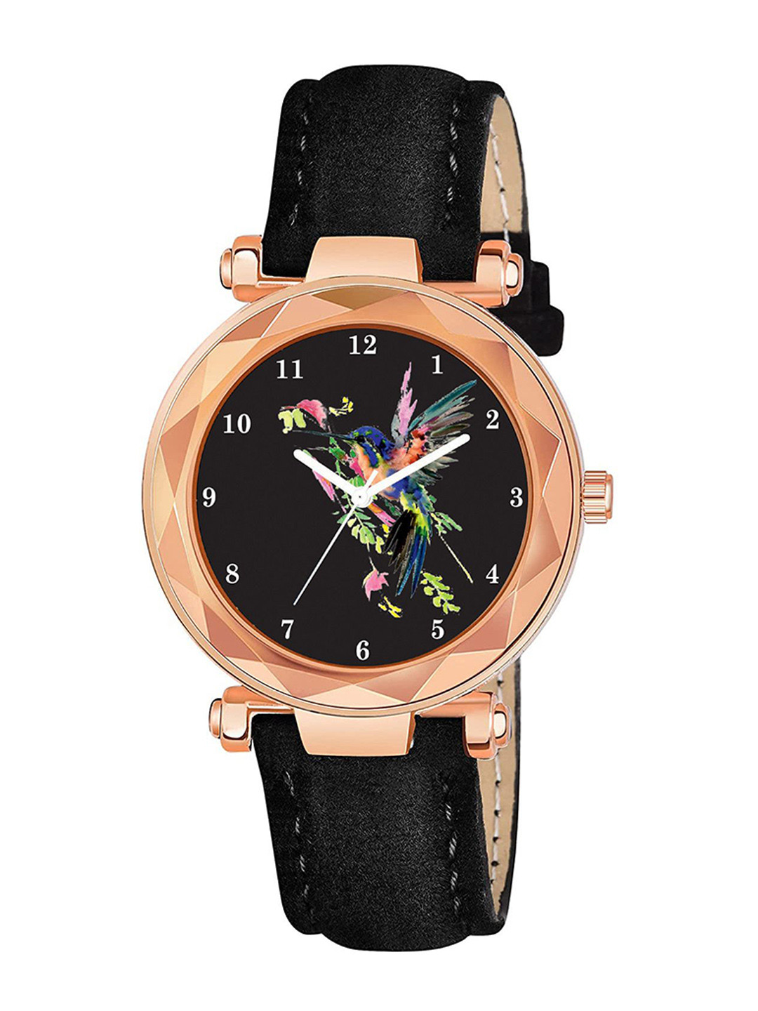 Gopal Shopcart Unisex Printed Dial & Straps Analogue Watch GR379RG Chakali BLK Vel L