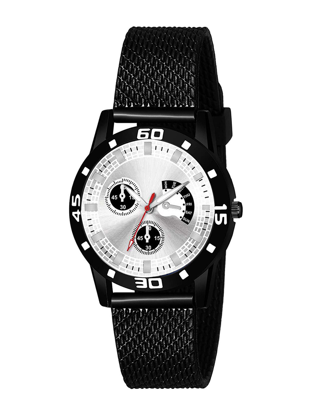 Gopal Shopcart Unisex Dial & Bracelet Style Straps Watch Black Aeviyo White Dial Rabar
