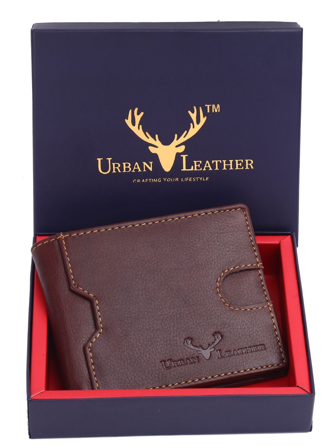 URBAN LEATHER Men Solid Leather Two Fold Wallet
