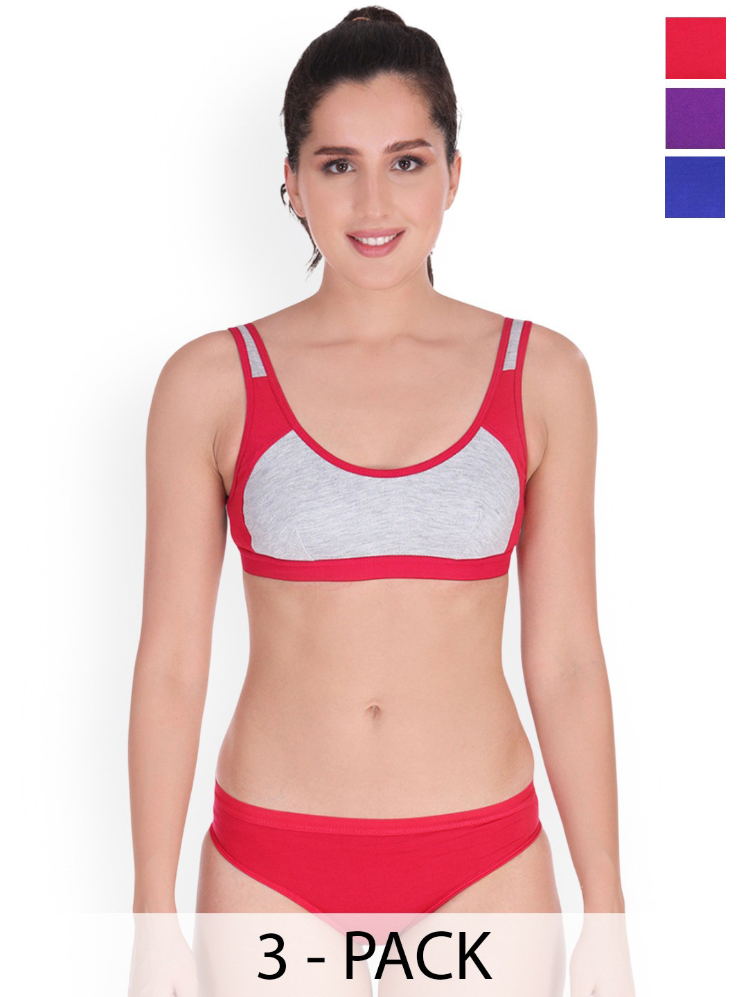 Samvar Pack Of 3 Non-Padded Lingerie Set B_SNYC-Set_B,P,Bl