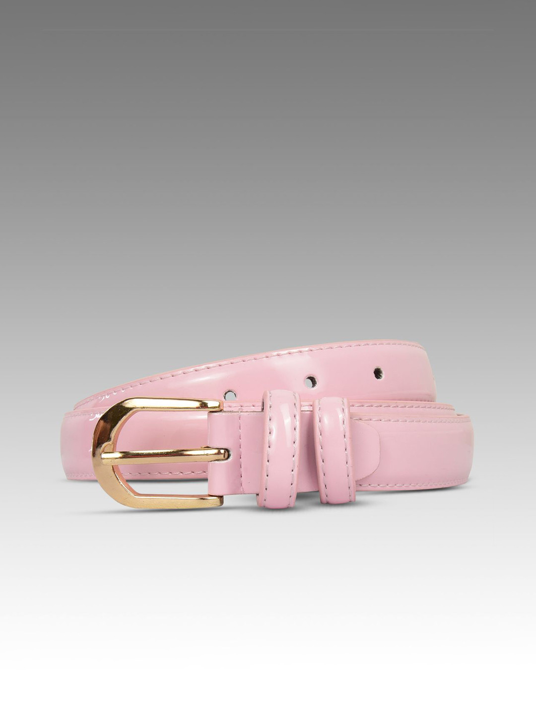 LONGHORNS Women Glossy Belt With Tang Closure