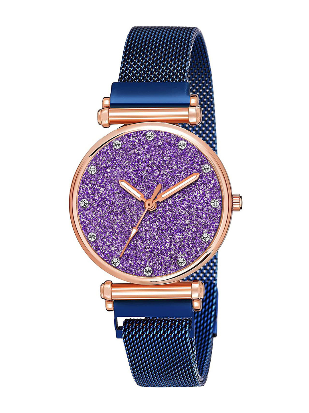 Gopal Shopcart Unisex Embellished Dial Analogue Watch Csamon_34_Blue_Full Purple_12