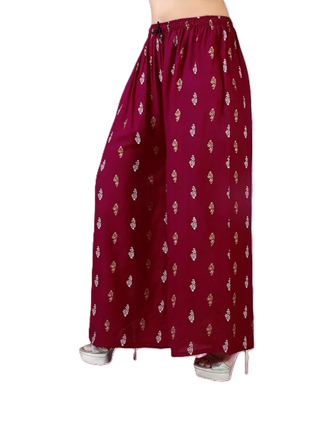 Aura Glam Women Printed Palazzos