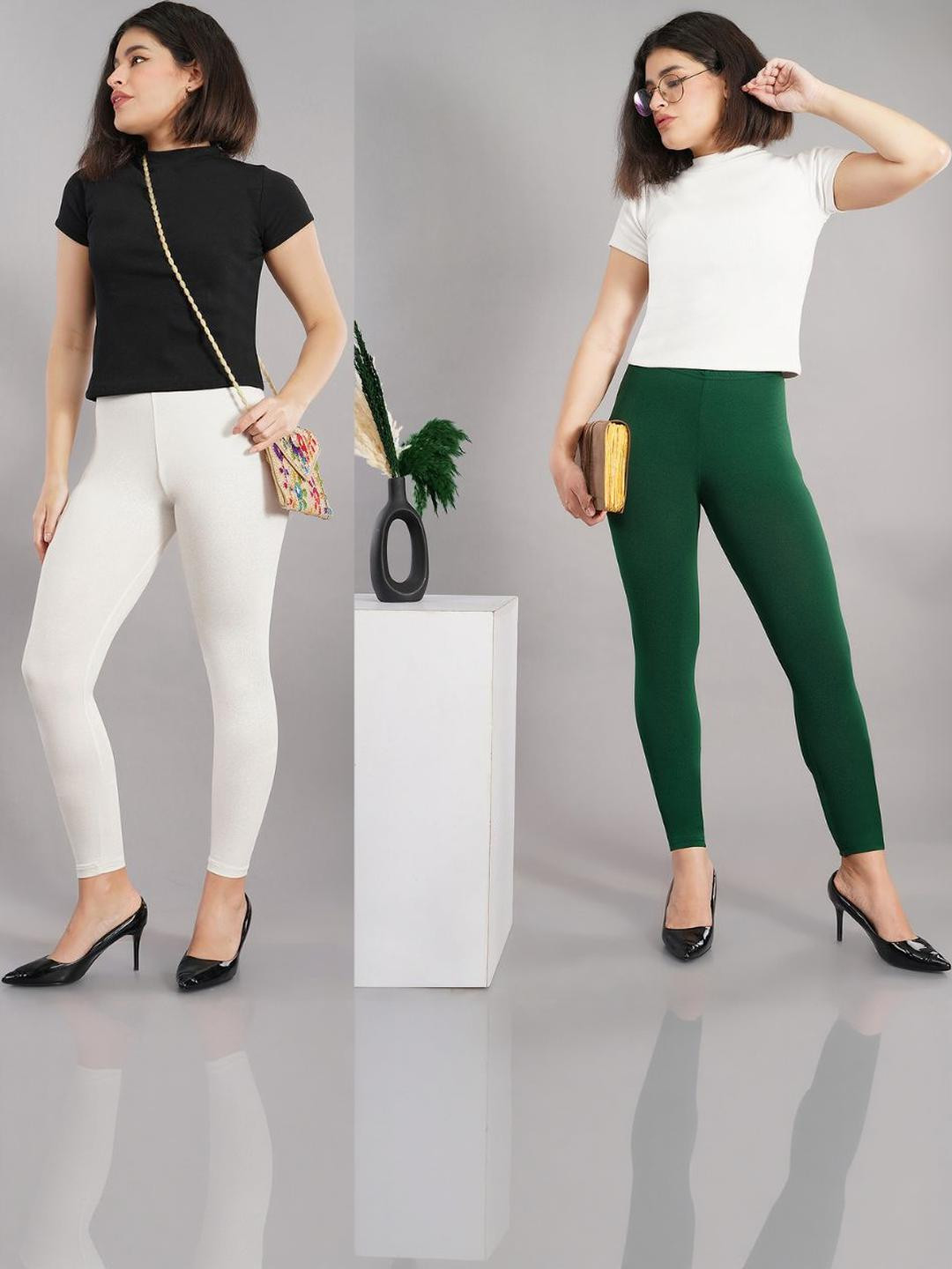 Pack of 2 Shsuvia Ankle Length Leggings for women