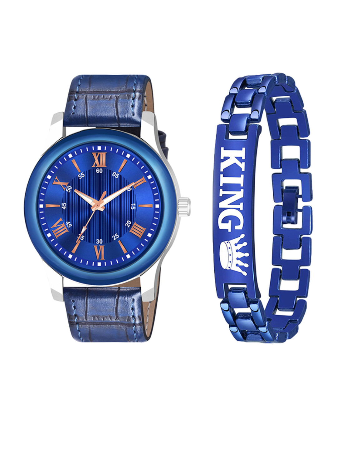 Gopal Shopcart Unisex Pack of 2 Bracelet Style Analogue Watch B9050 BLU1016 Aeviyo S L K