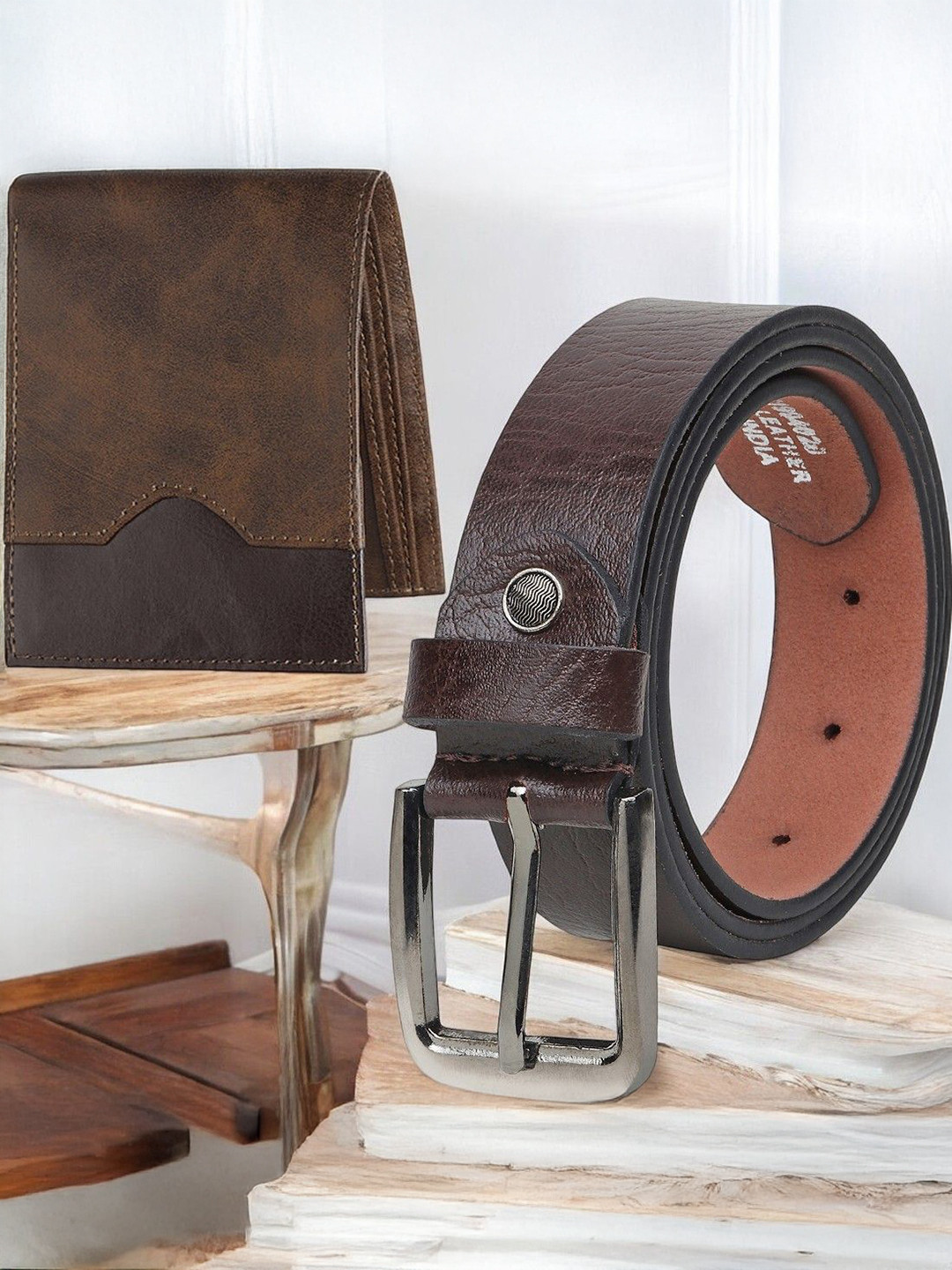 Metronaut Men Pack Of 2 Wallet and belts Accessory Gift