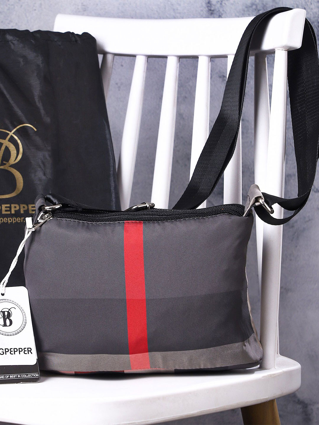 Bag Pepper Women Checked Crossbody Sling Bag