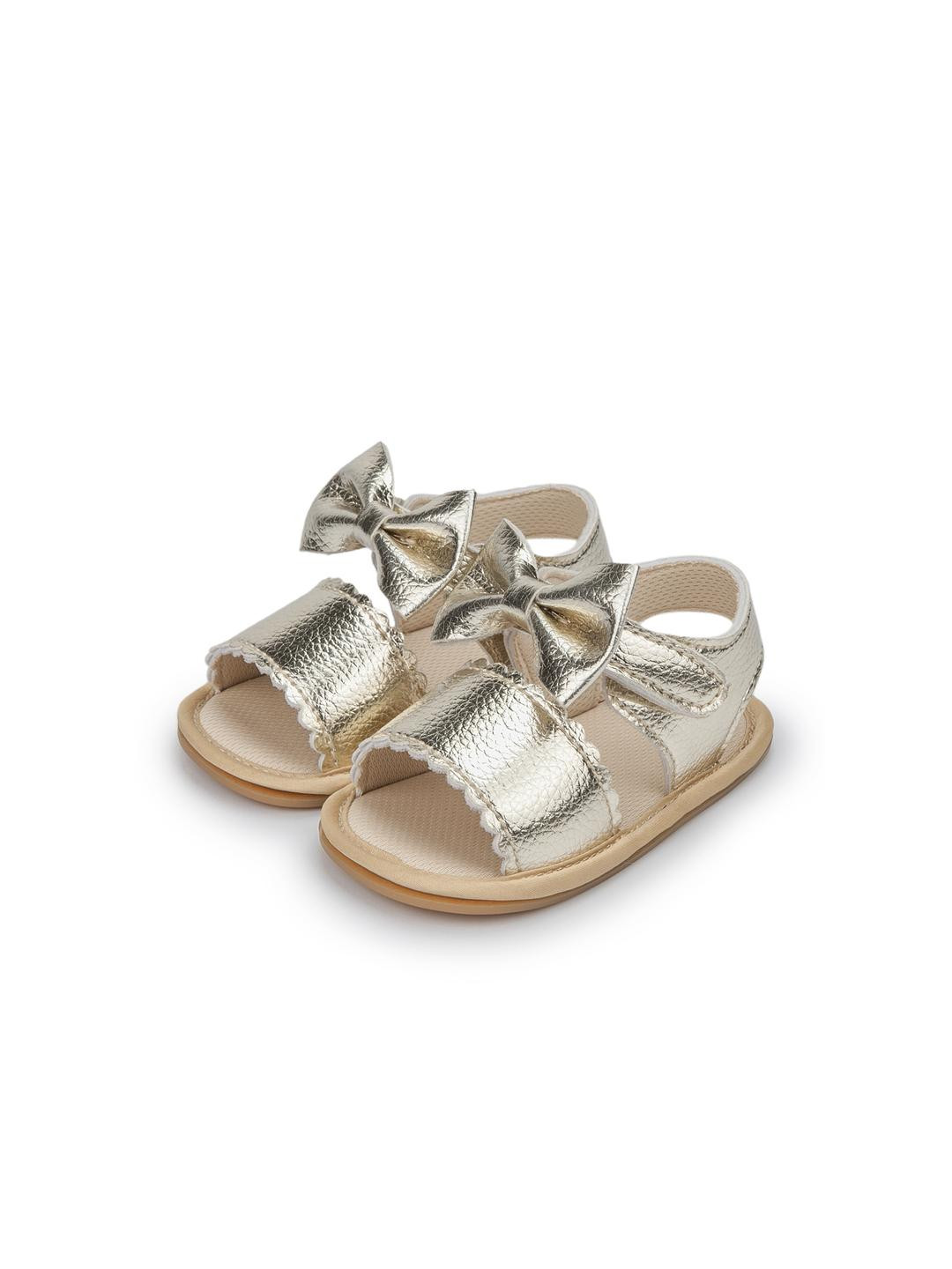 NESKA MODA Girls Gold Sandals
