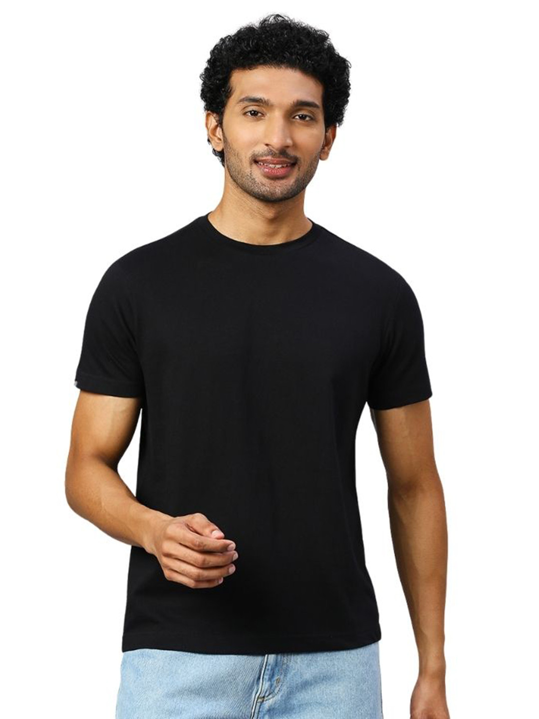 playR Basico Unisex Regular Fit Round Neck Short Sleeve Cotton T-shirt